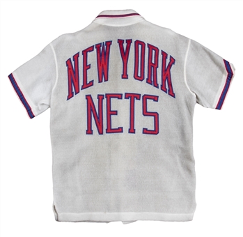 1970-71 Rick Barry Game Worn New York Nets Warm Up Jacket (Original Owner LOA)